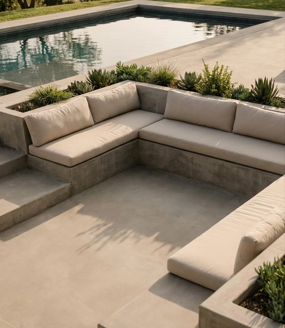 Pool with Sunken Seating Nook 1