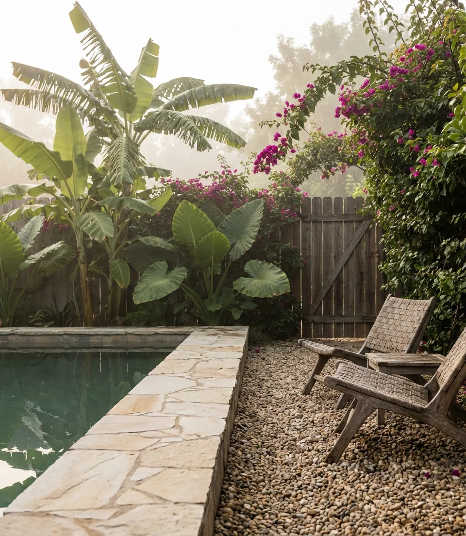 Pool with Tropical Landscaping 2