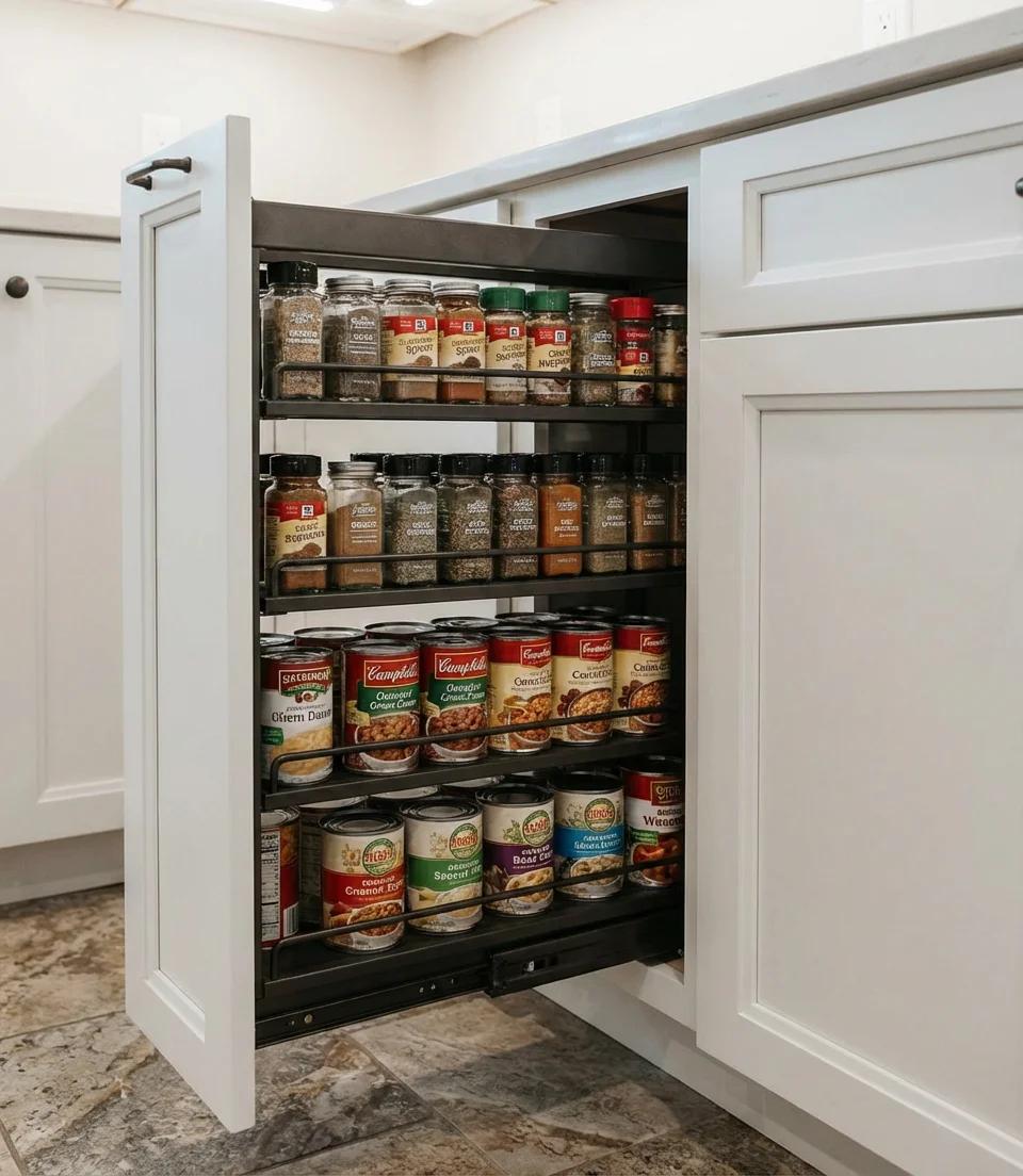 Pull-Out Pantry Cabinet 1