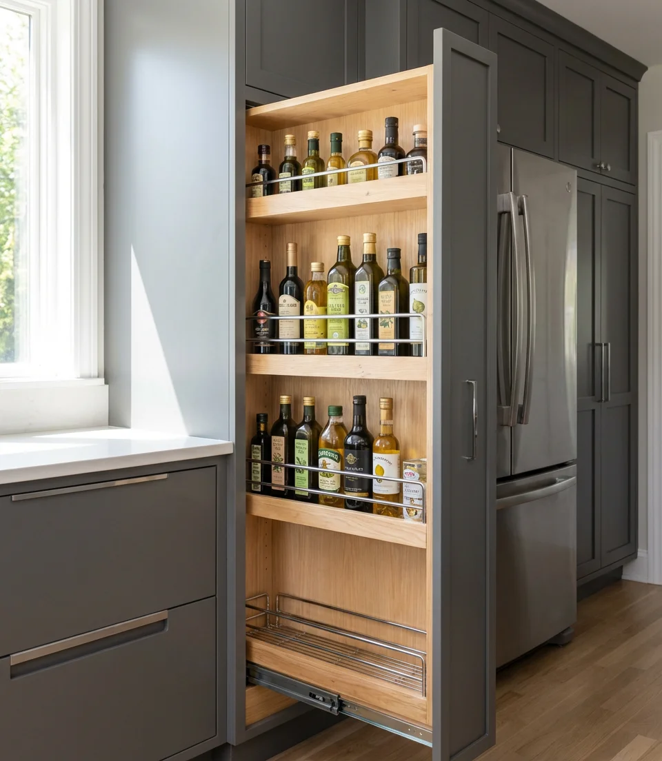 Pull-Out Pantry Cabinet 2