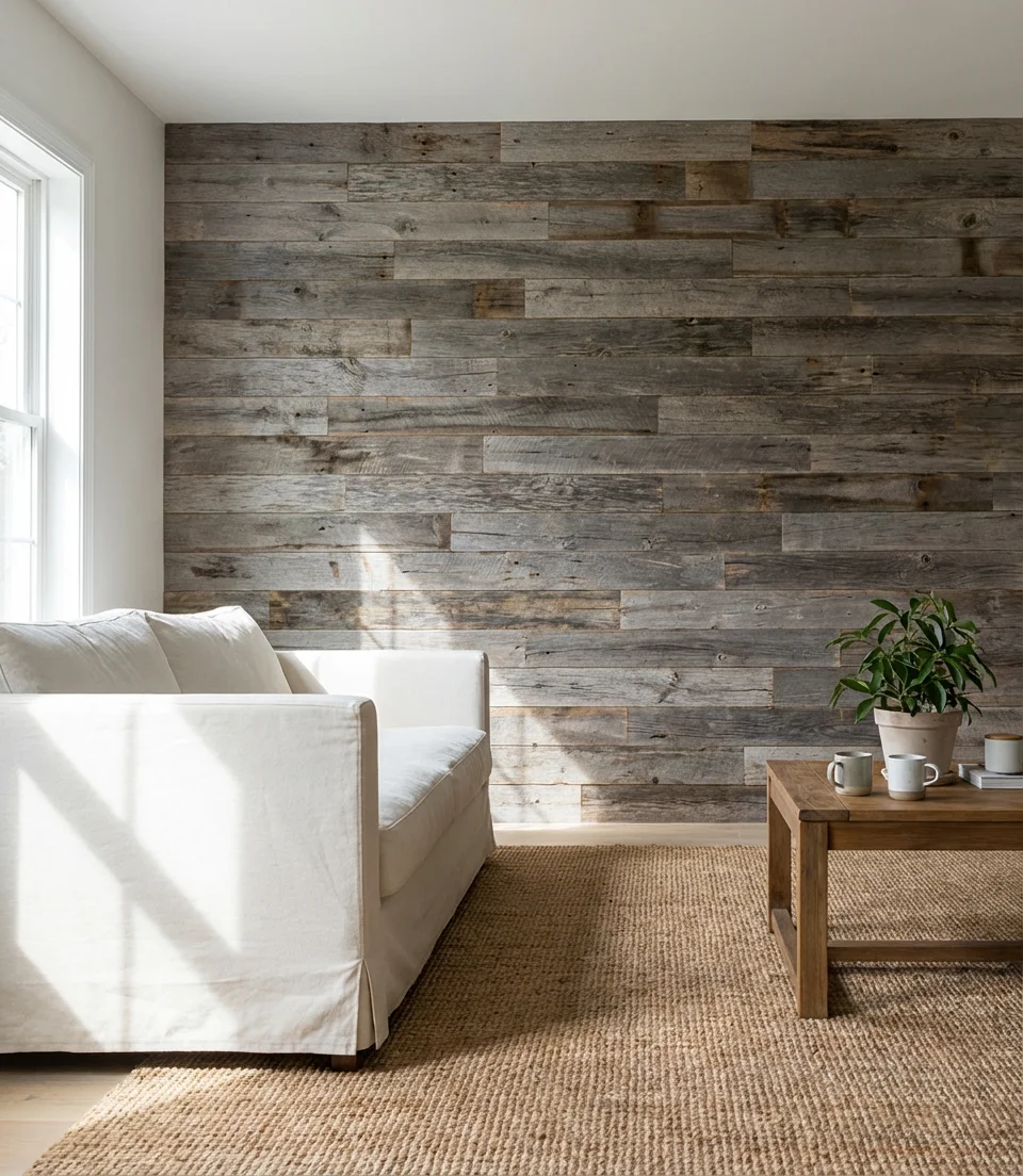Reclaimed Barn Wood Planks in Natural Finish 1