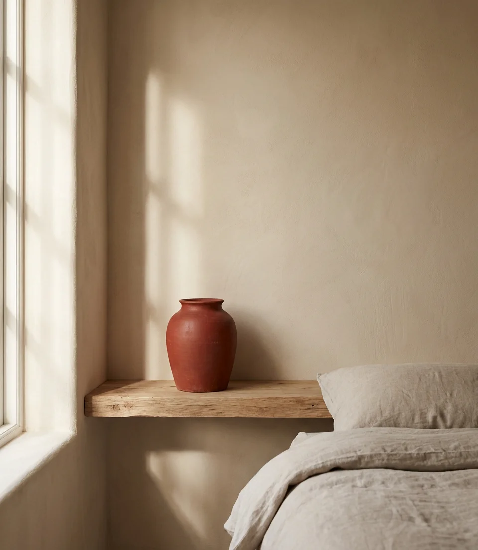 Red and Beige Earthy Bedroom 2