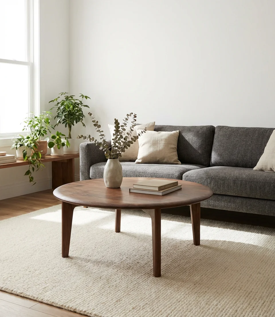 Round Coffee Table for Better Flow 1