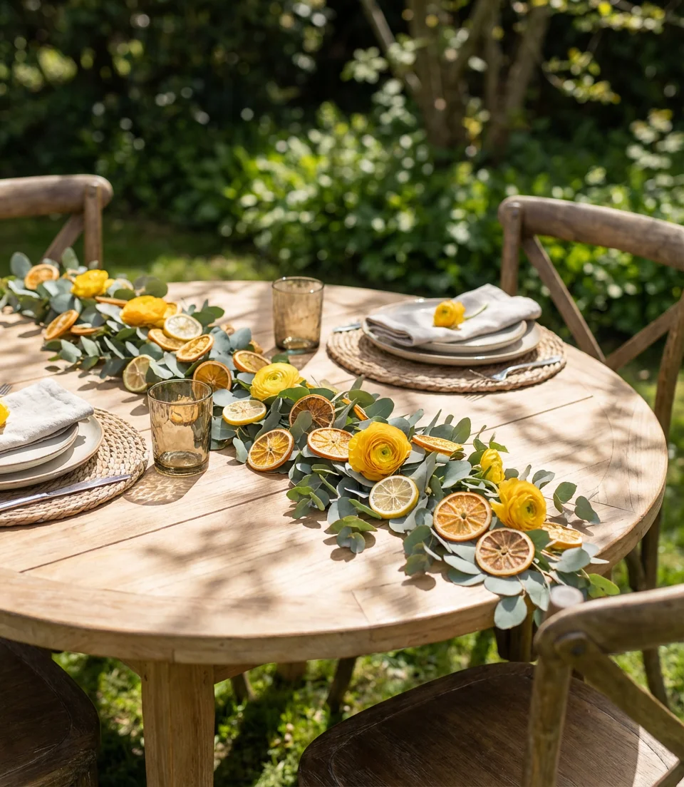 Round Table Citrus Garland 1