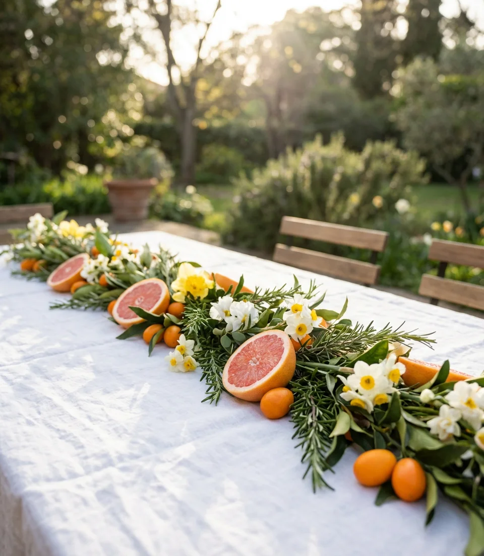 Round Table Citrus Garland 2