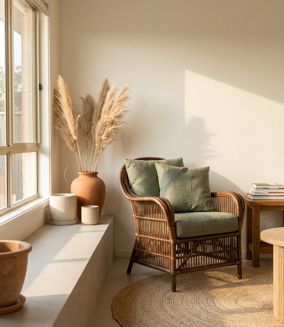 Sage Green and Brown Bohemian Lounge 2