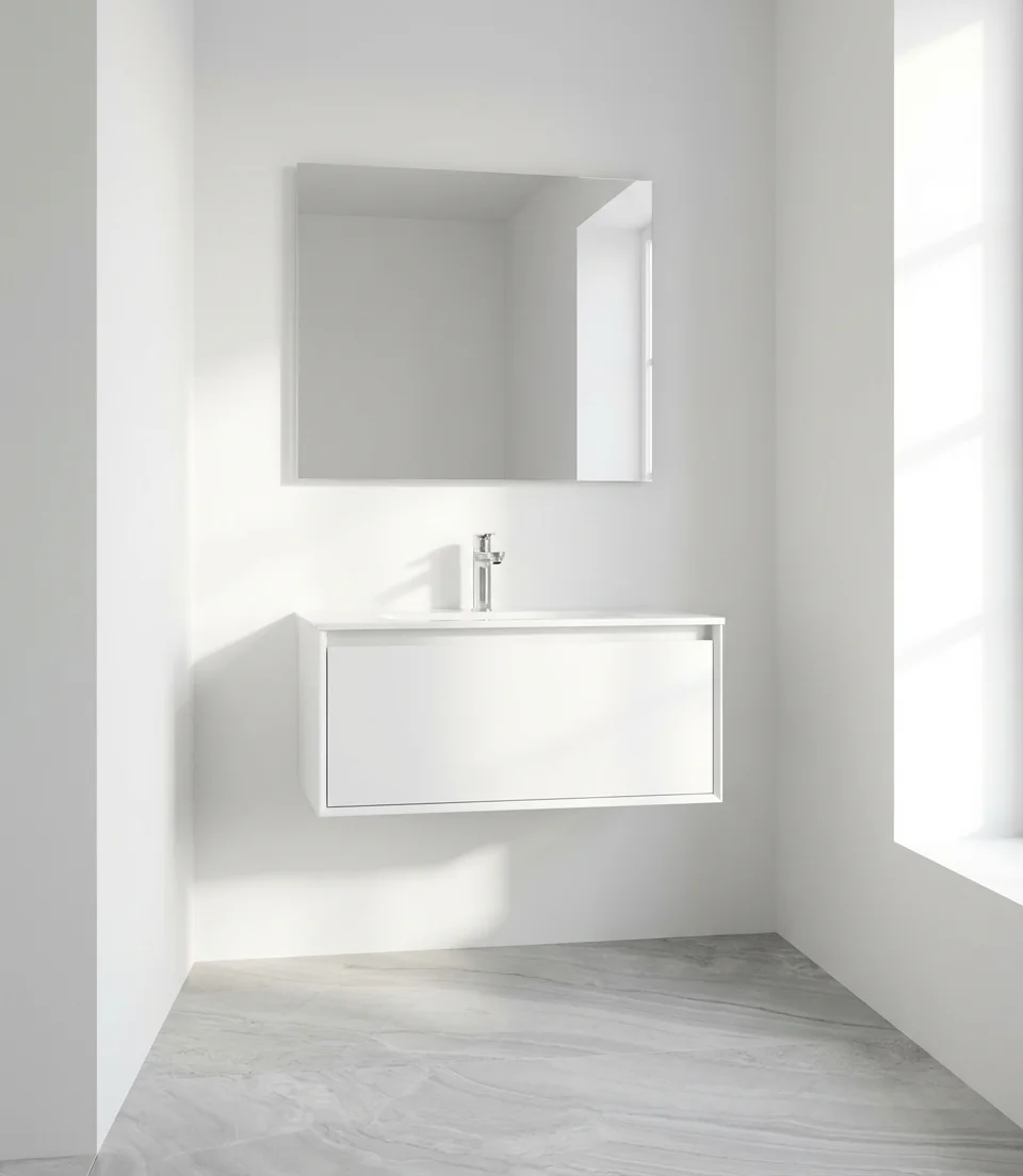 Simple Clean Bathroom with Minimalist Approach 1