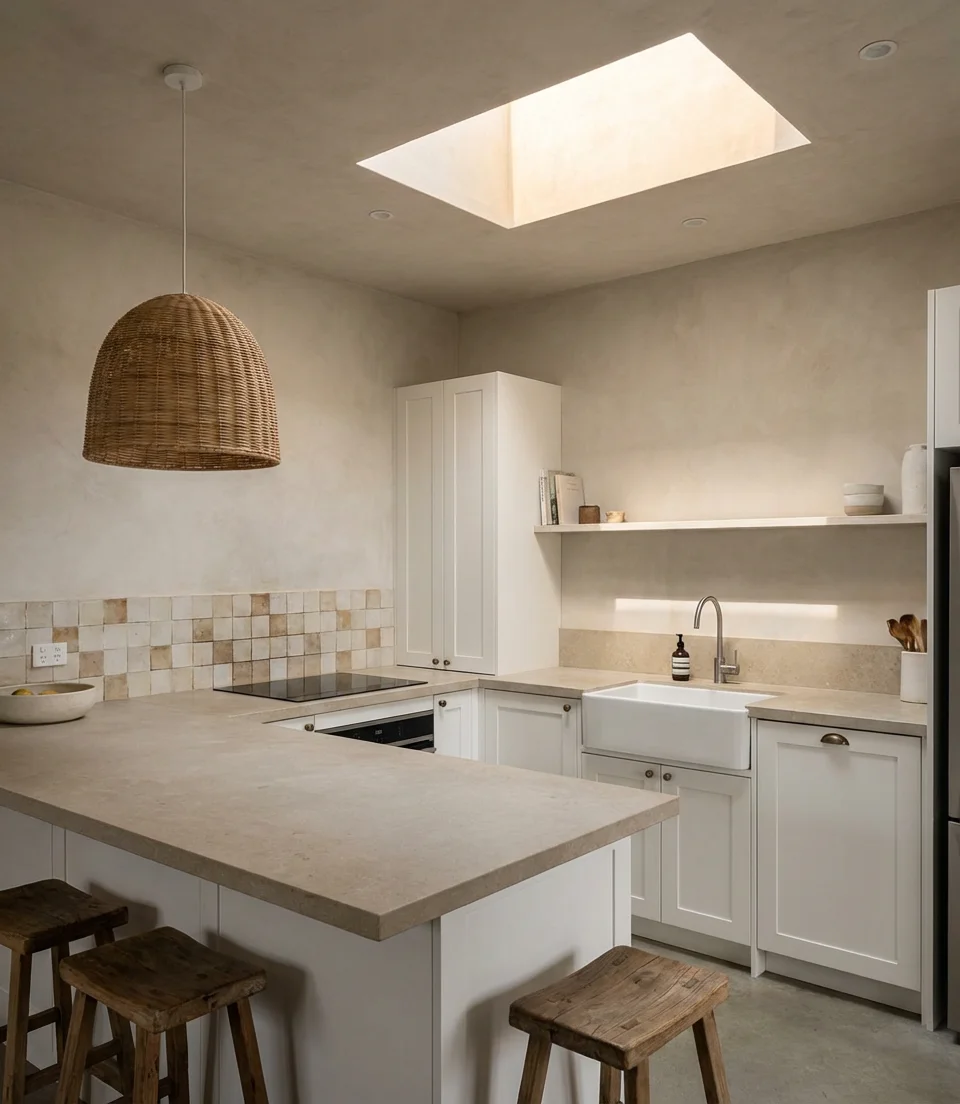 Simple Coastal Kitchen with Maximum Light 2