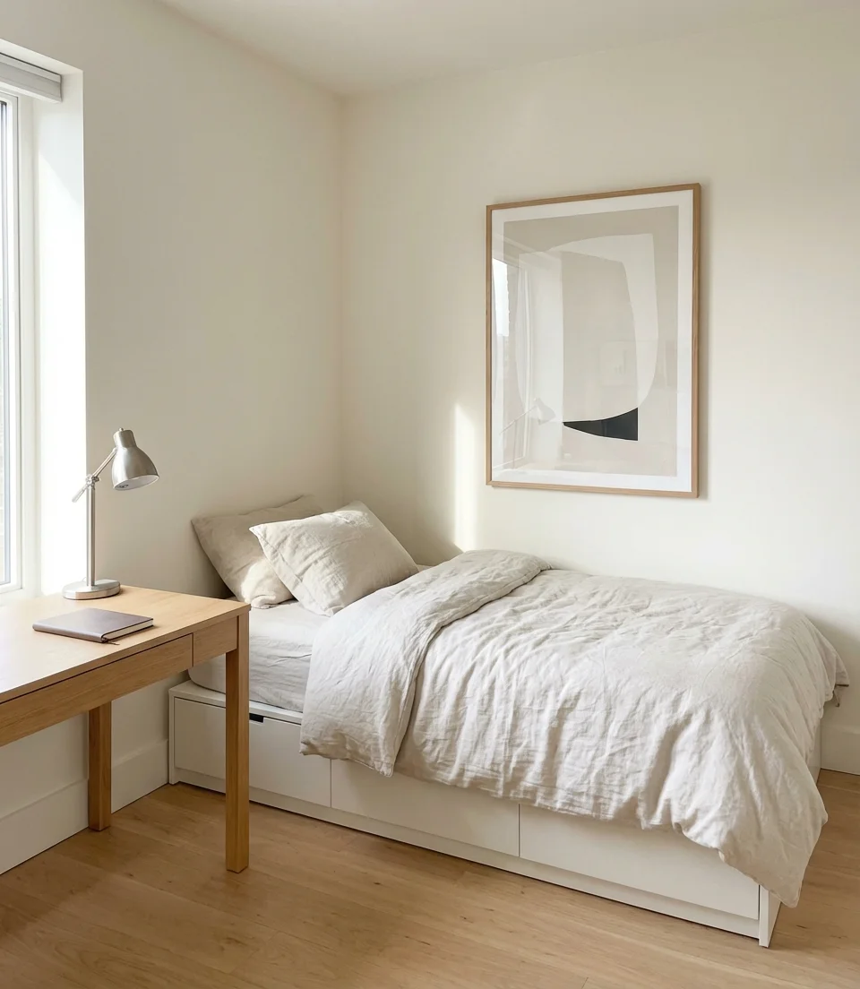 Simple Minimalist Teen Room Makeover 1