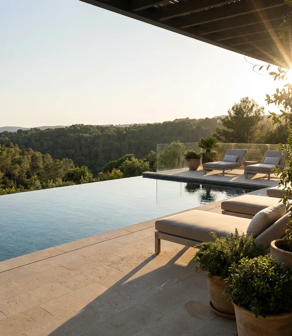 Sloped Yard Infinity Edge Pools 2