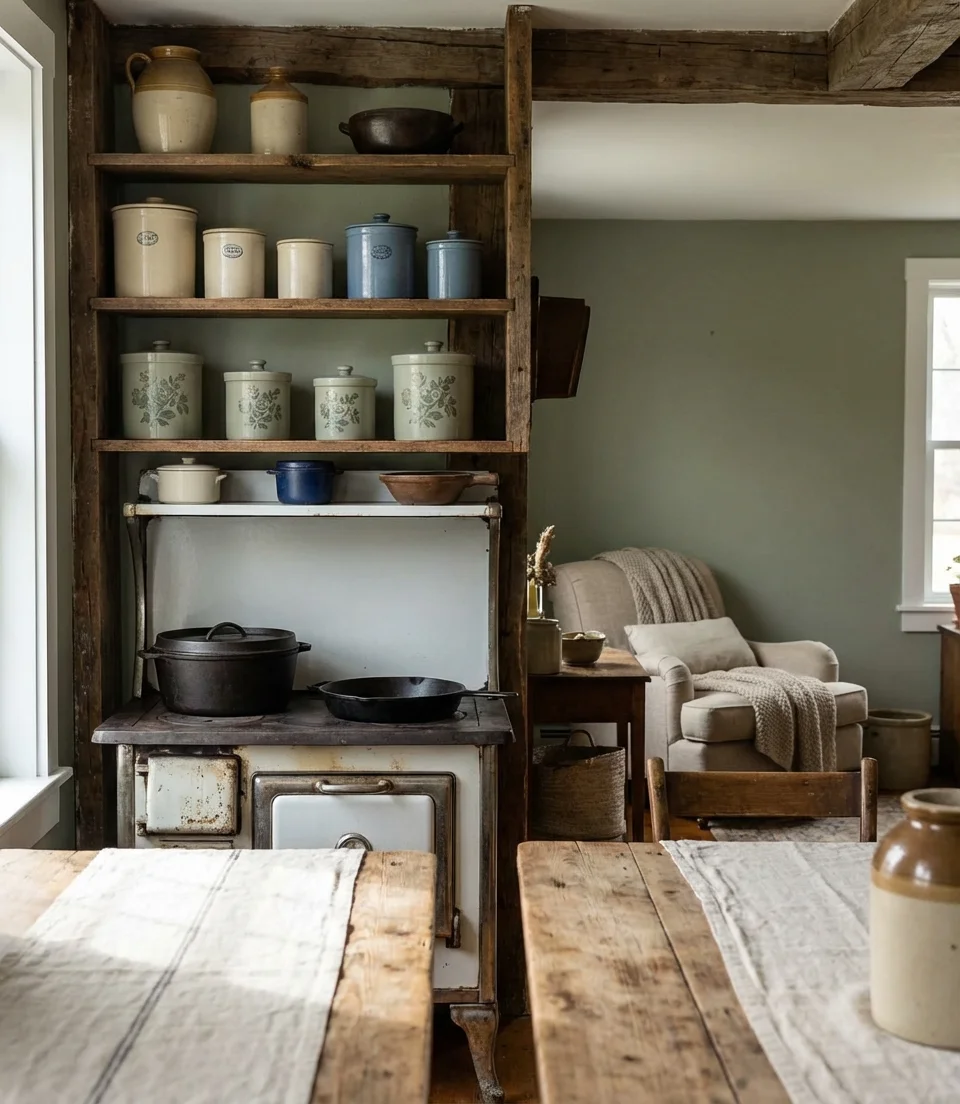 Small Cottage Kitchen Open to the Living Room 2