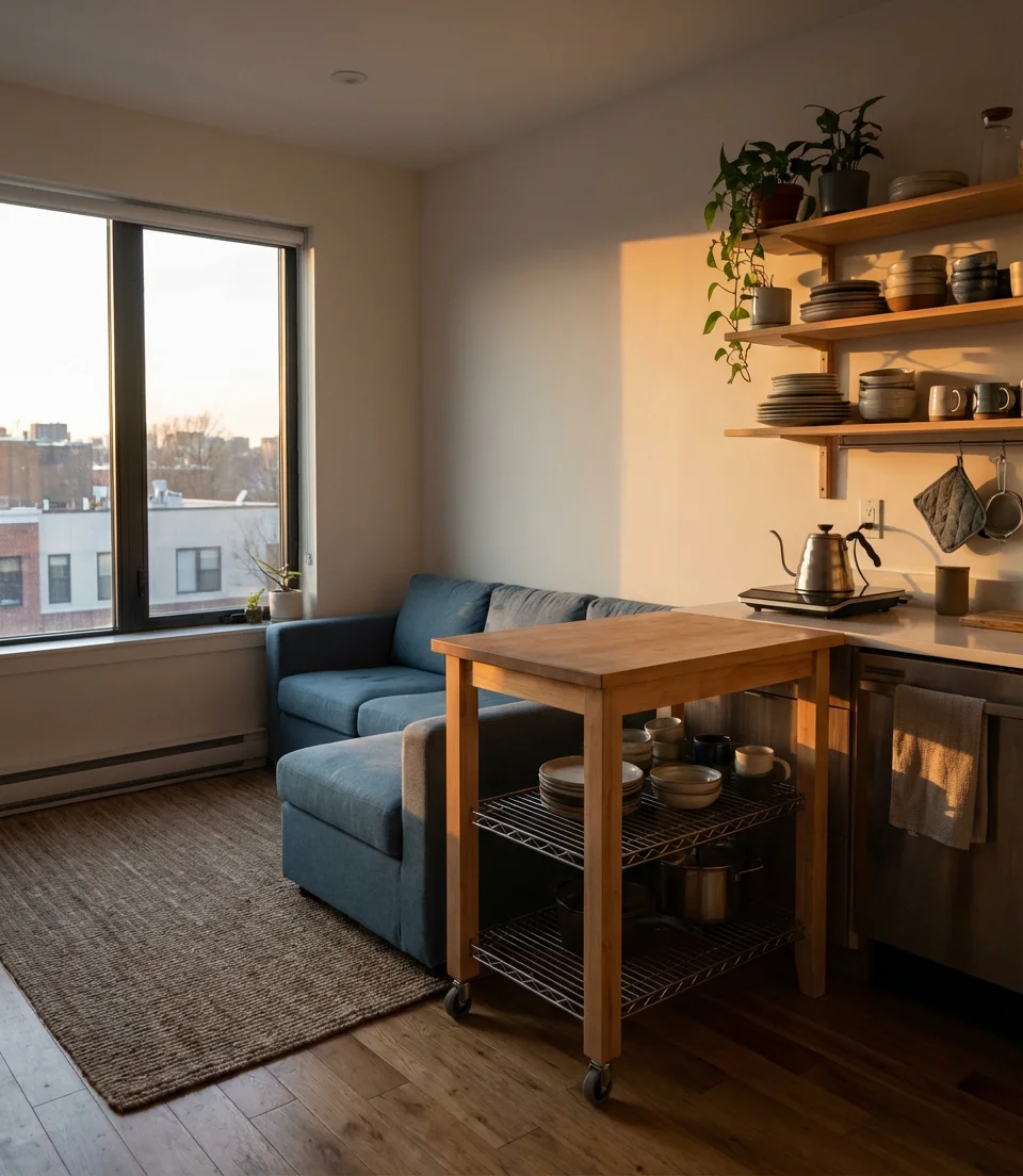 Small Space Open Kitchen Living Room Ideas 2