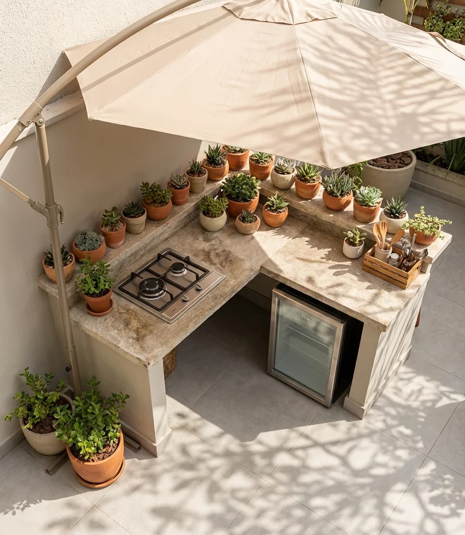 Small Space Patio Kitchen 2