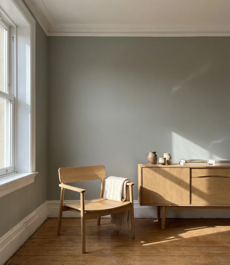 Soft Gray-Green for a Calming Effect 2