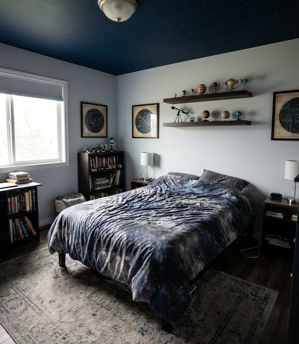 Space-Themed Outer Space Bedroom 1