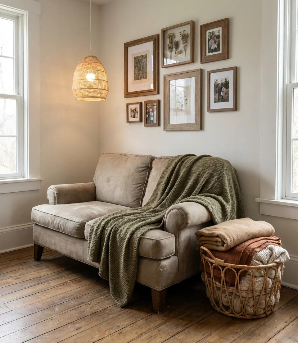 Suburban Family Living Room with Warm Tones 2