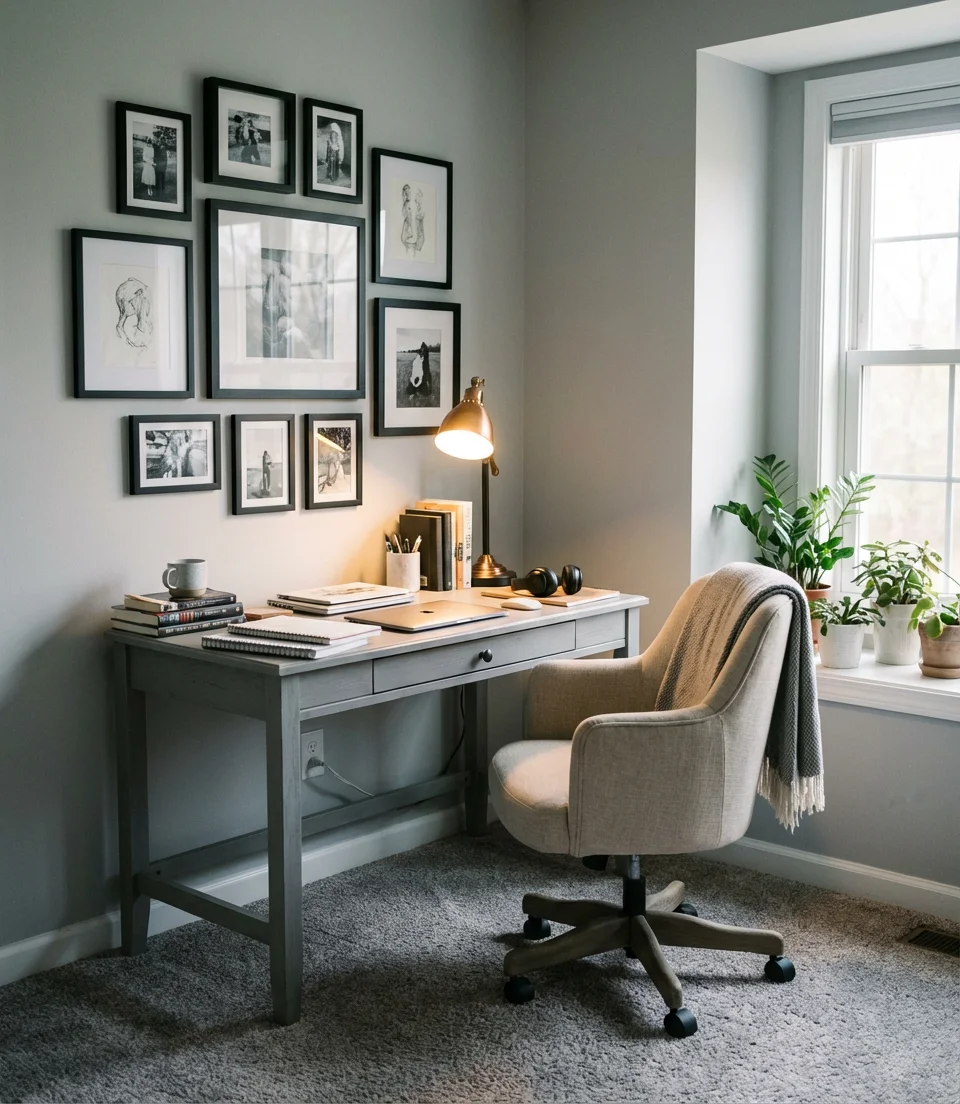 Teen Gray Bedroom with Personality 2