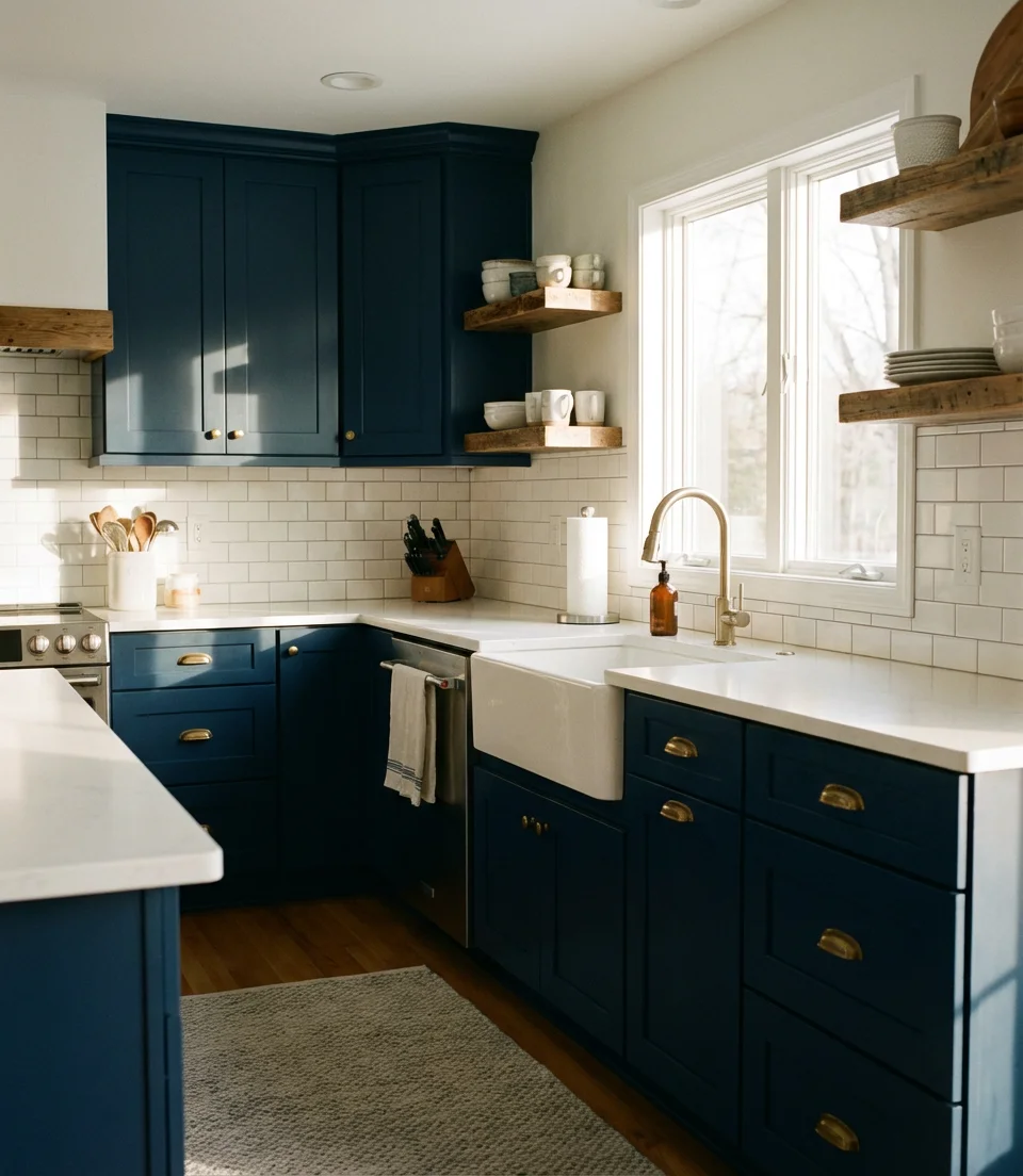 The Blue Shaker Cabinet Refresh 1