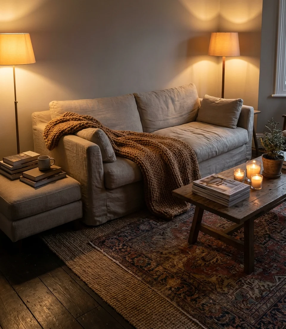 The Cozy Living Room Done Right in Every Season 1