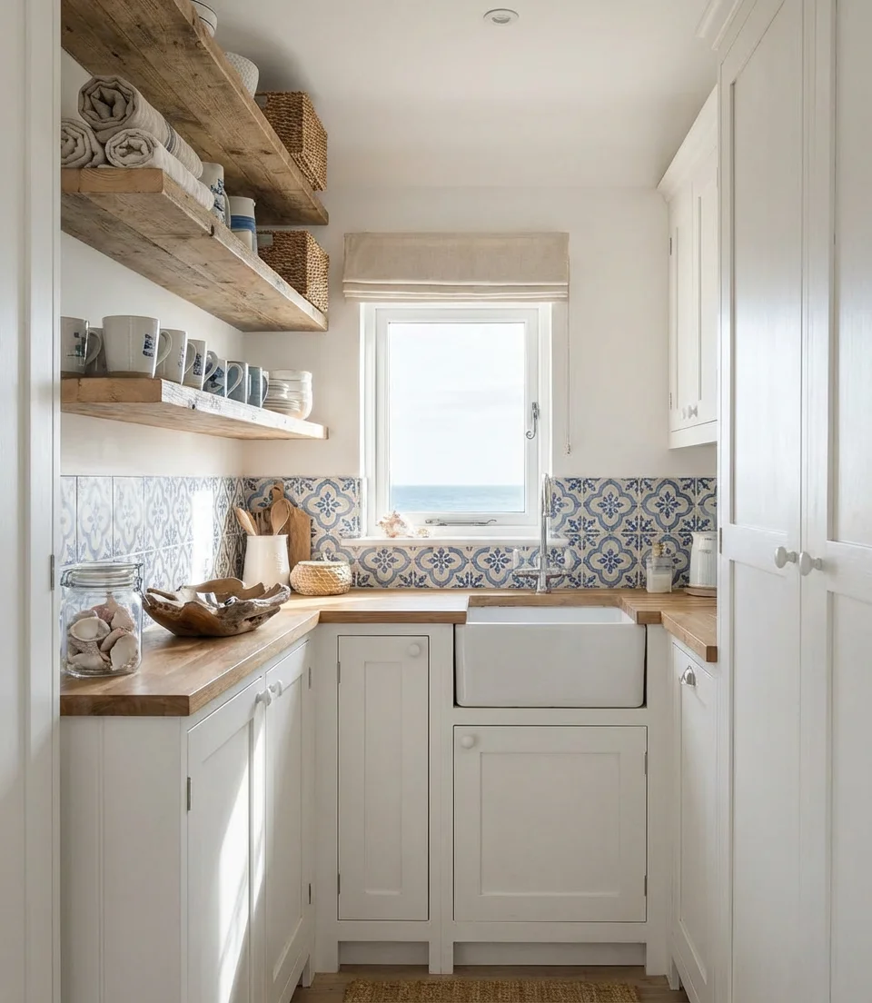 Tiny Coastal Kitchen with Big Personality 1