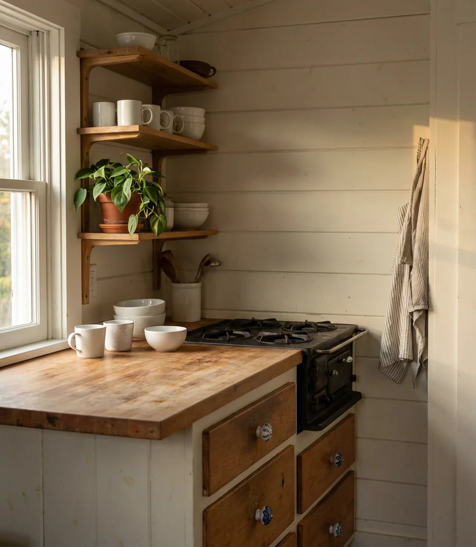 Tiny Coastal Kitchen with Big Personality 2