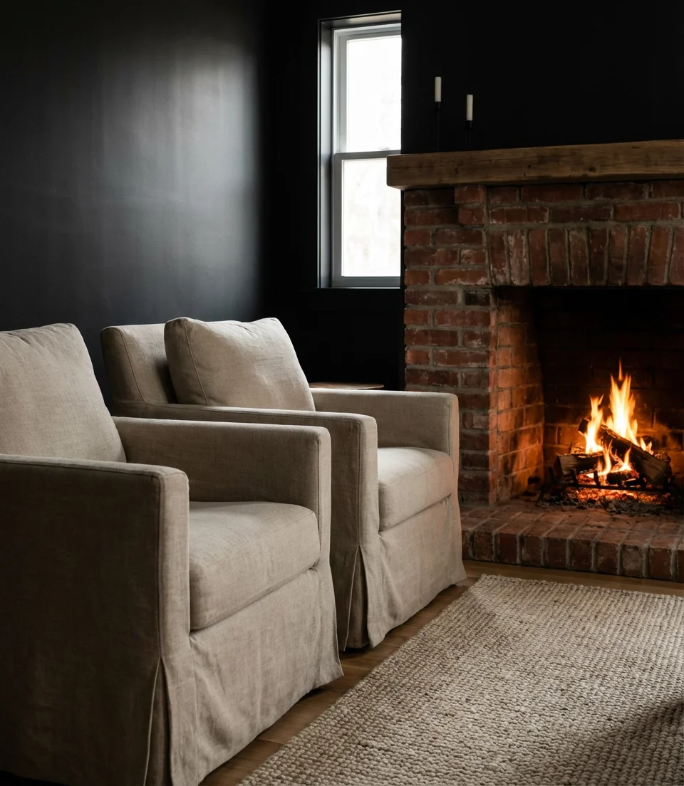 Tricorn Black with Fireplace Focal Point 2