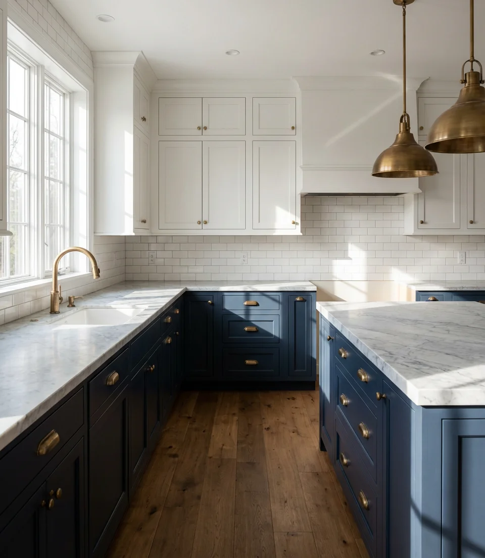 Two-Tone Cabinet Color Blocking 1