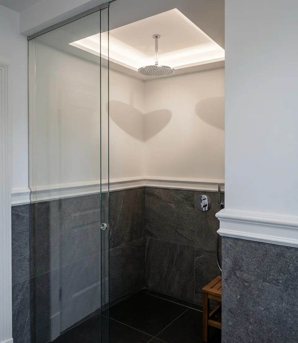 Two-Tone Tile with Dark Lower Walls 1