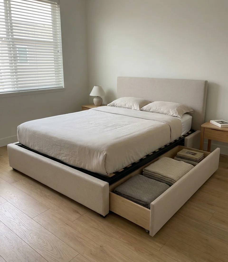 Under-Bed Storage With Lift Platform 1