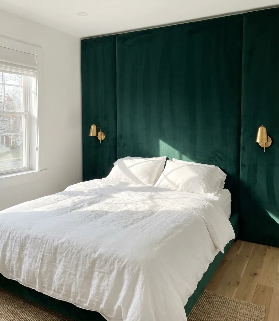 Velvet Headboard as Focal Point 1