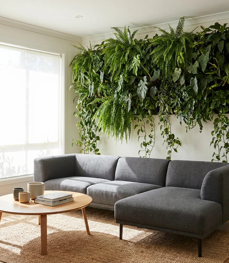 Vertical Garden Wall with Live Plants 2