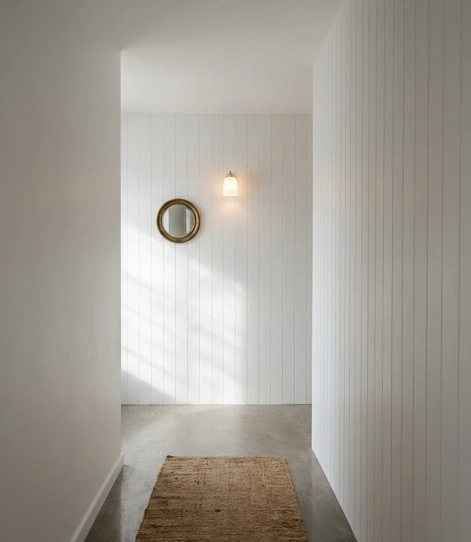 Vertical Shiplap in a Tiny Hallway 1