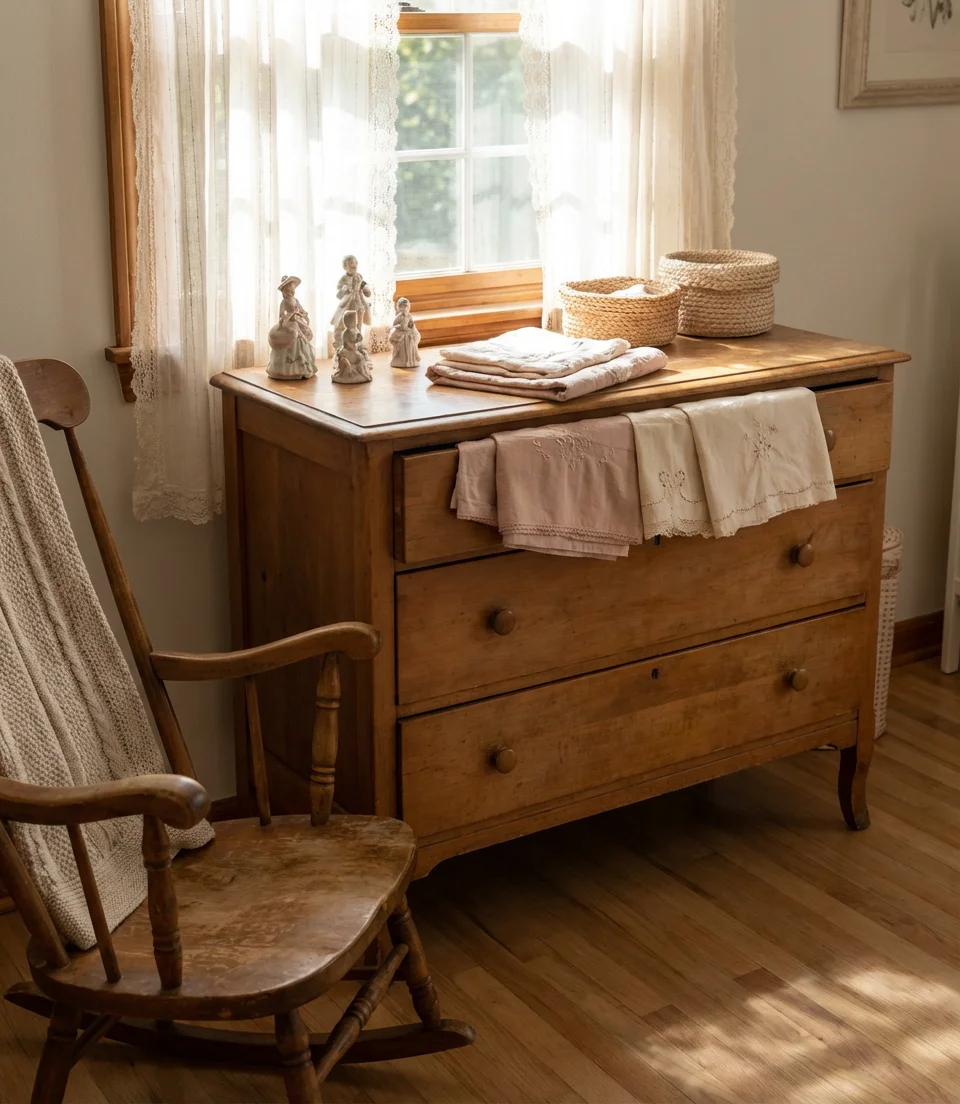 Vintage Heirloom Nursery with Handmade Touches 2