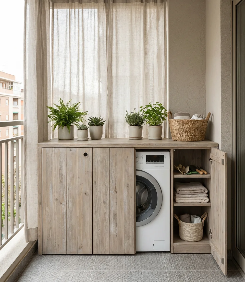 Washing Machine Cover Turned Planter Stand 2
