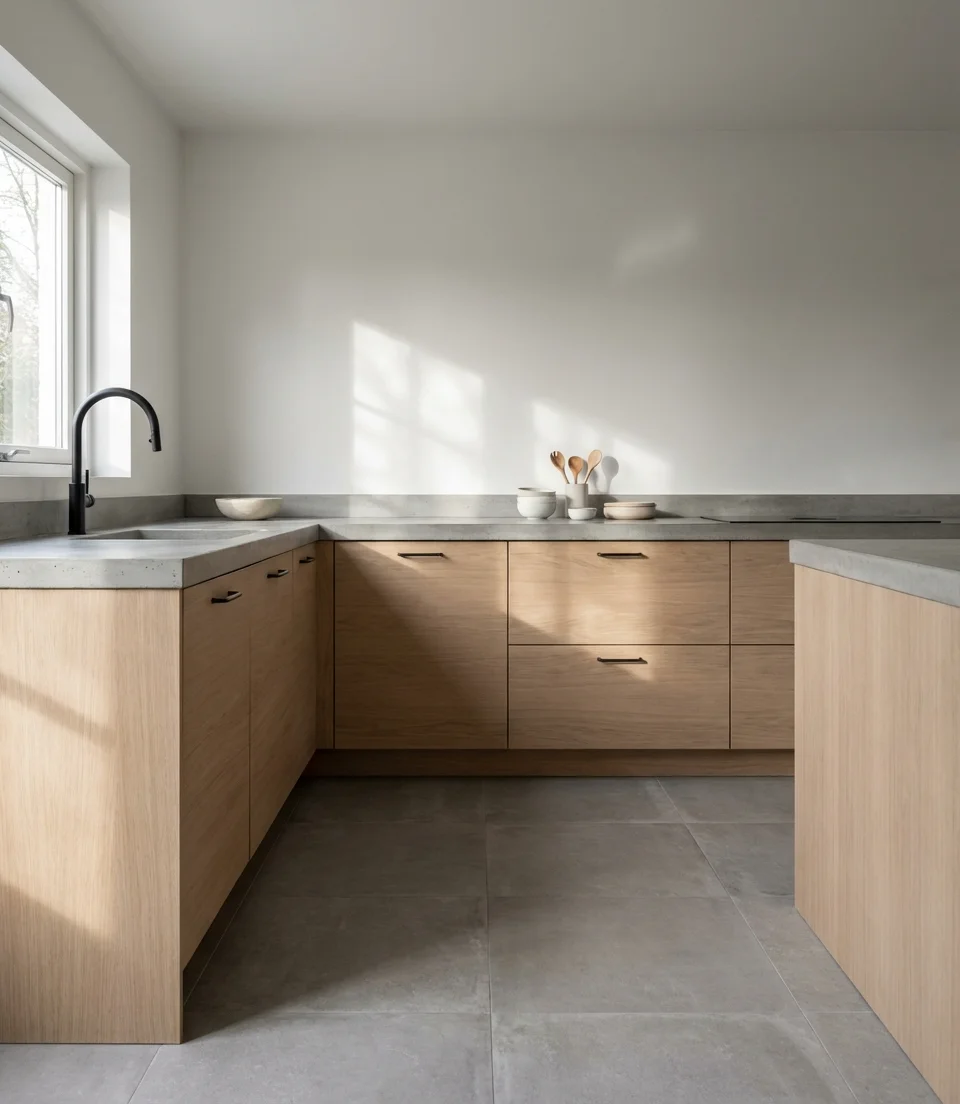 White Oak Cabinets with a Clean Modern Feel 1