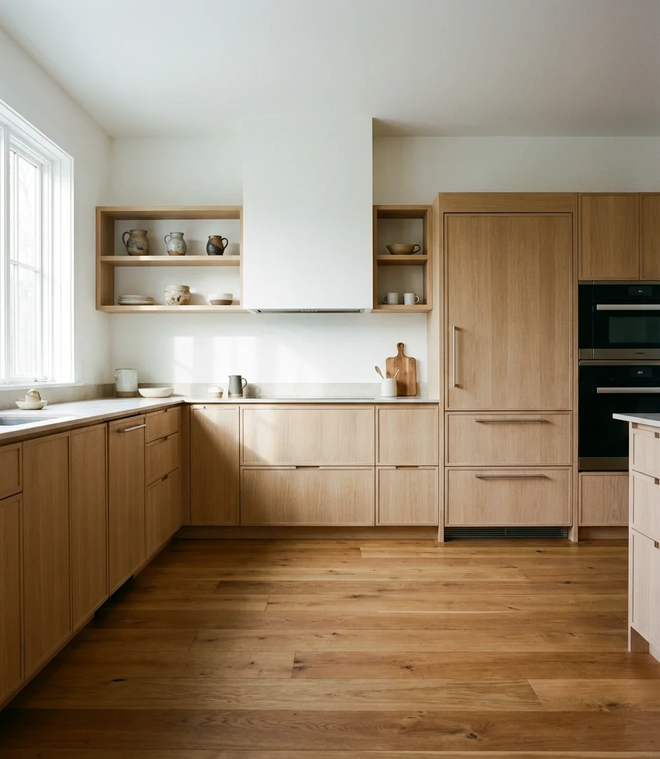White Oak Cabinets with a Clean Modern Feel 2