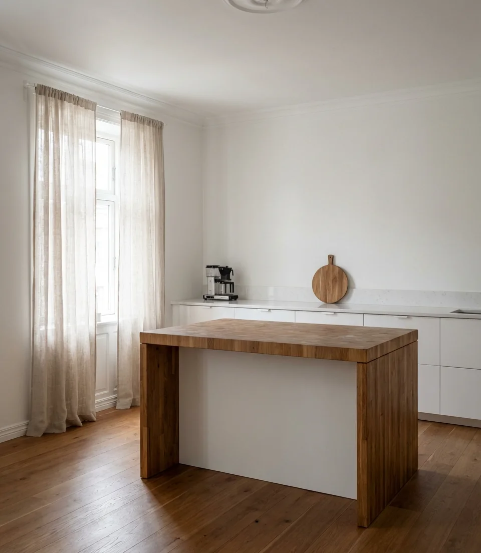 White and Wood Scandi-Inspired Kitchen 2