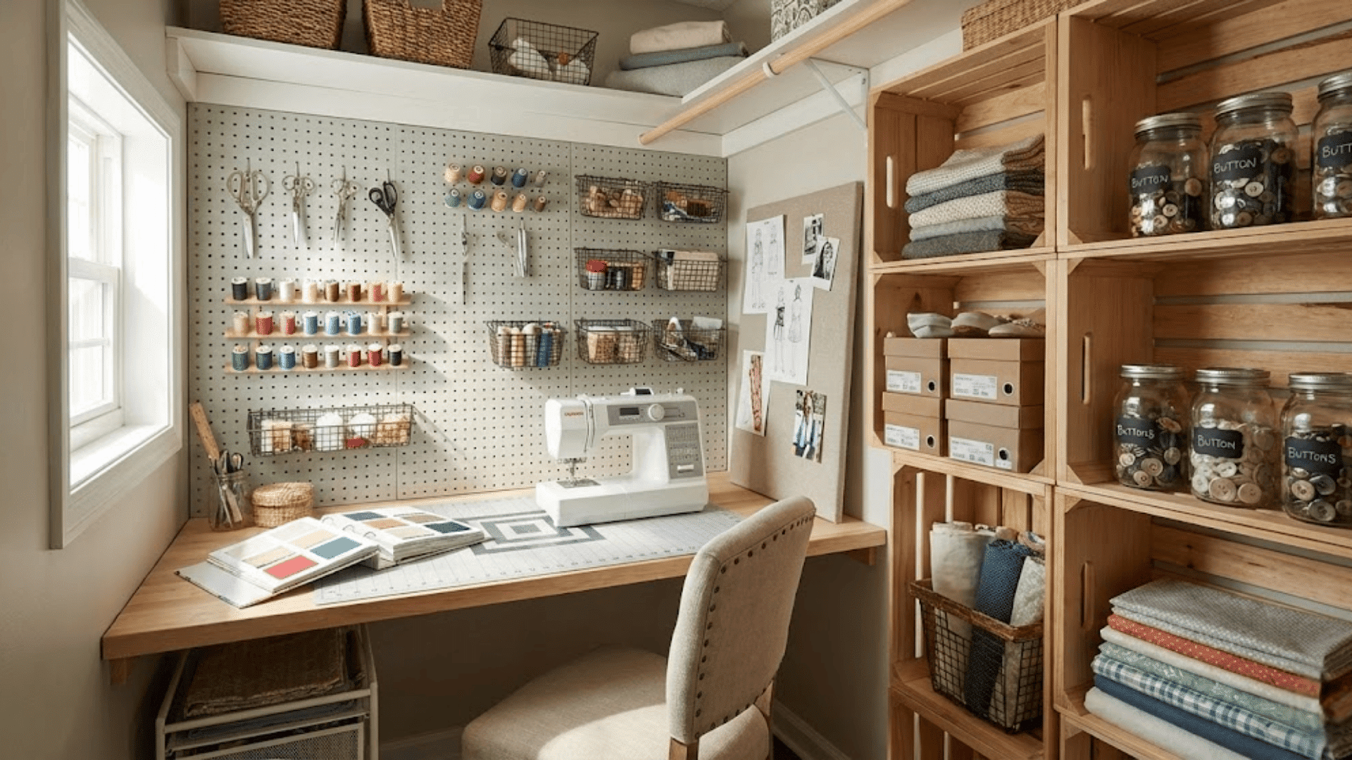 15 DIY Small Craft Room Ideas for Creative Spaces - Seed Sheets