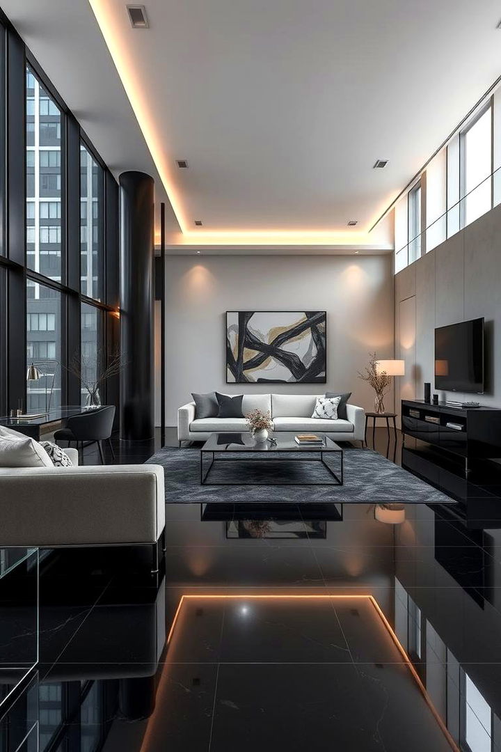 22 Chic Black Floor Living Room Ideas for Modern Spaces - Lost At E Minor