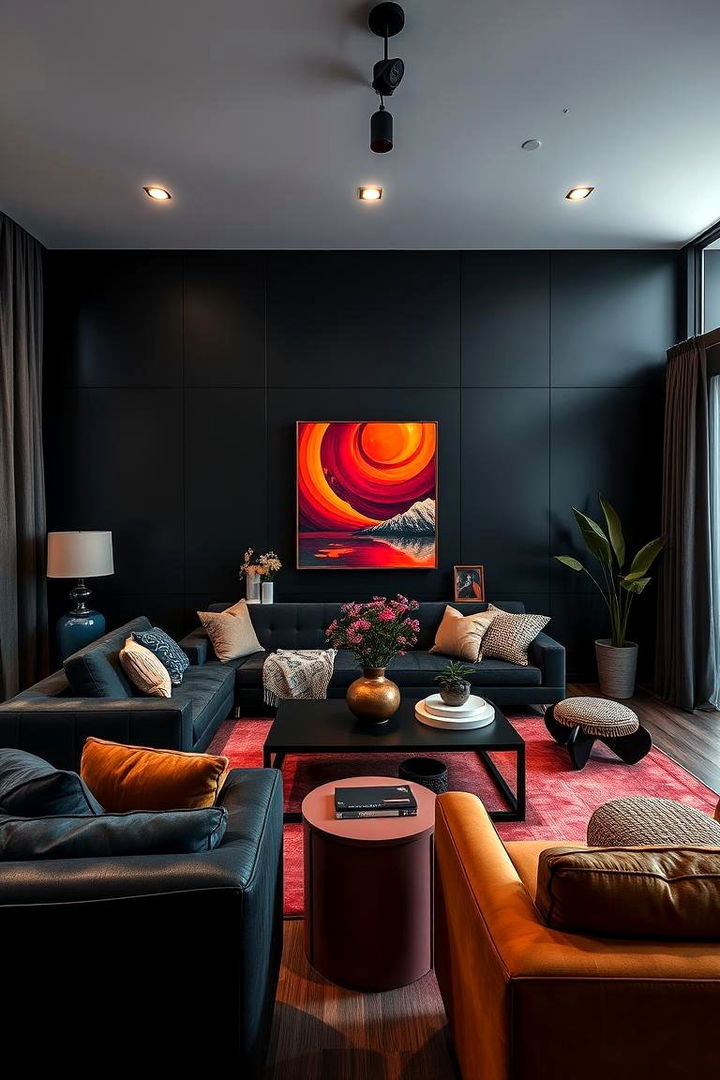 22 Sophisticated Black Living Room Ideas for Cozy Elegance - Lost At E Minor