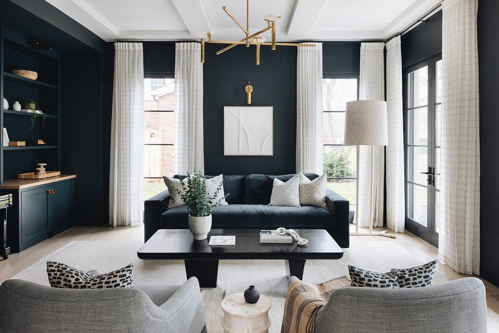 39 Black Living Room Ideas That Prove the Color Always Works