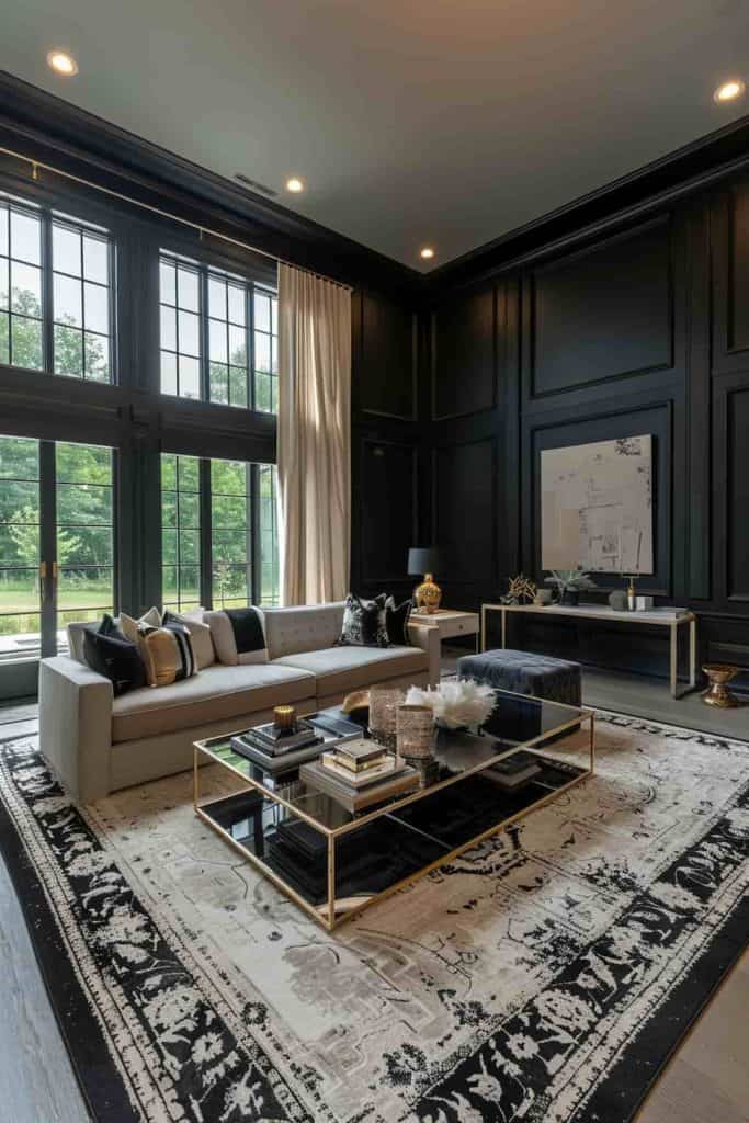 40 Black Living Room Ideas for an Elegant, Sophisticated Space