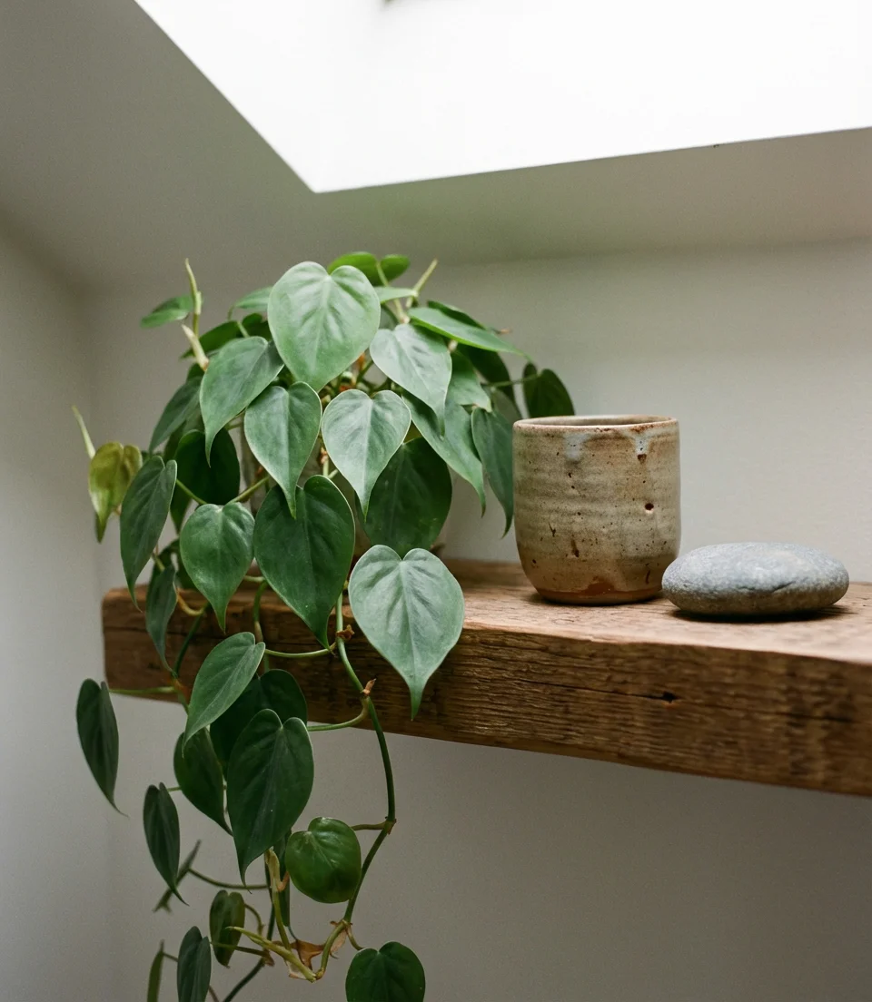 Aesthetic Toilet Shelf Ideas with Plants and Ceramics 2