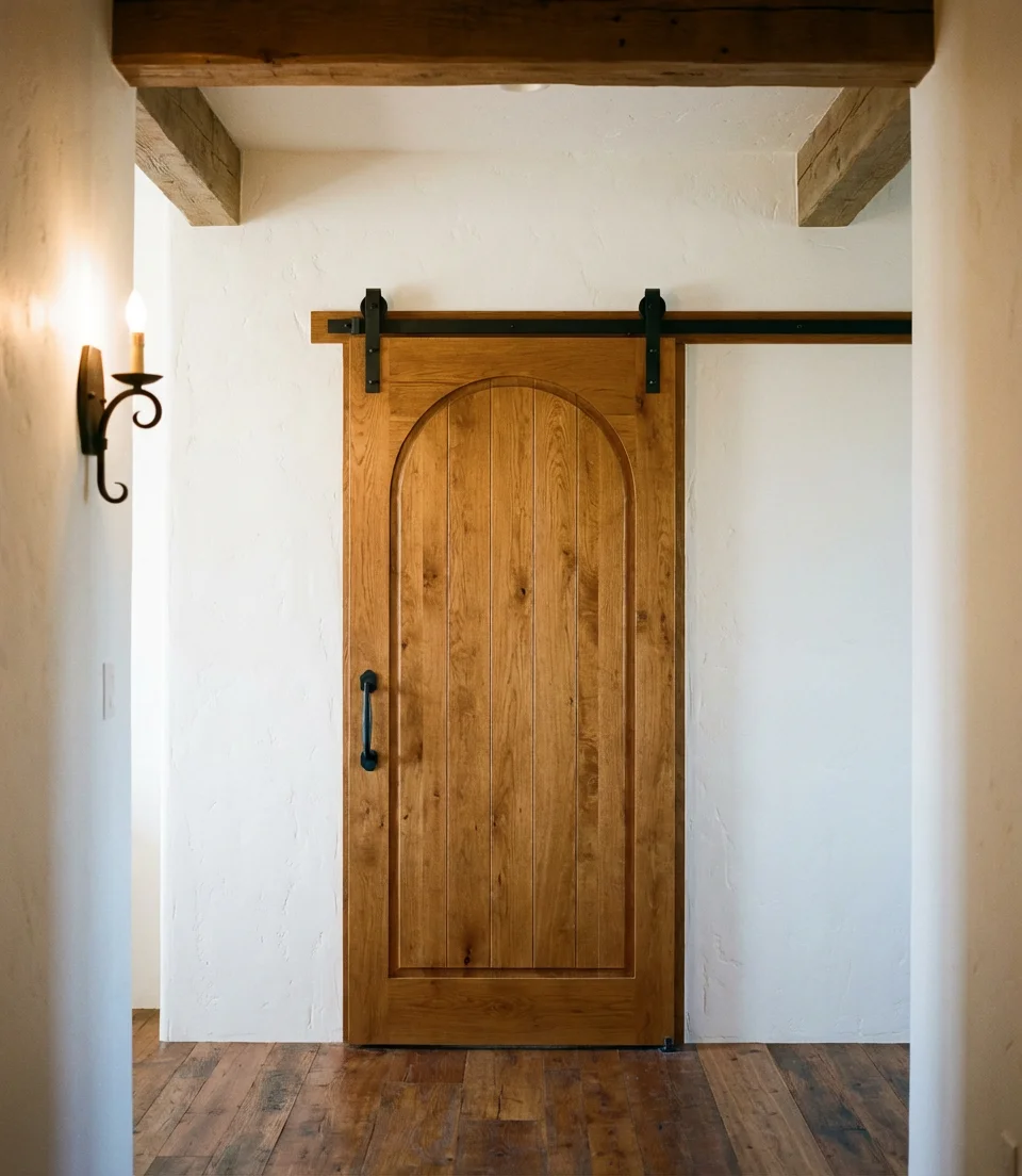 Arched Barn Door for a Statement Hallway 2