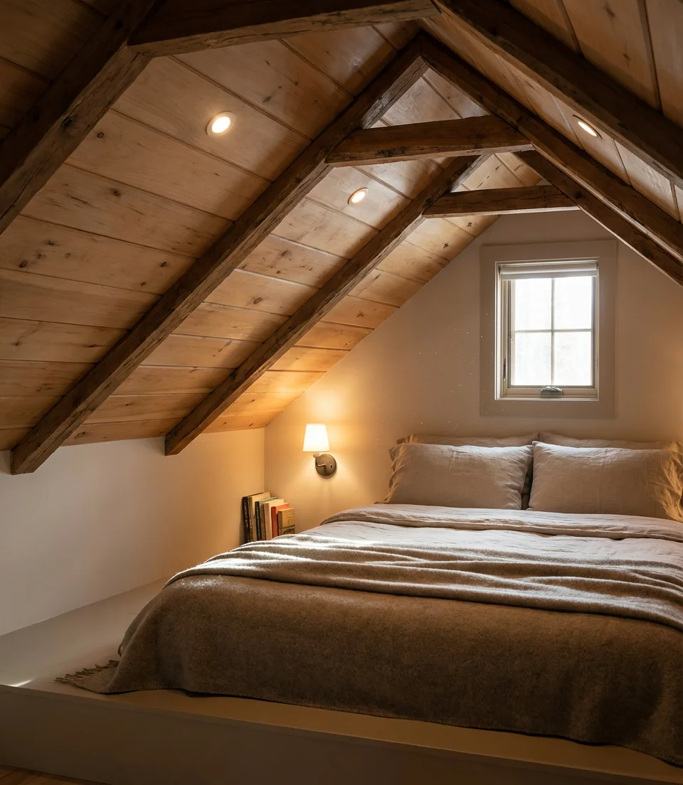 Attic Bedroom Lighting That Works With Low Ceilings 1