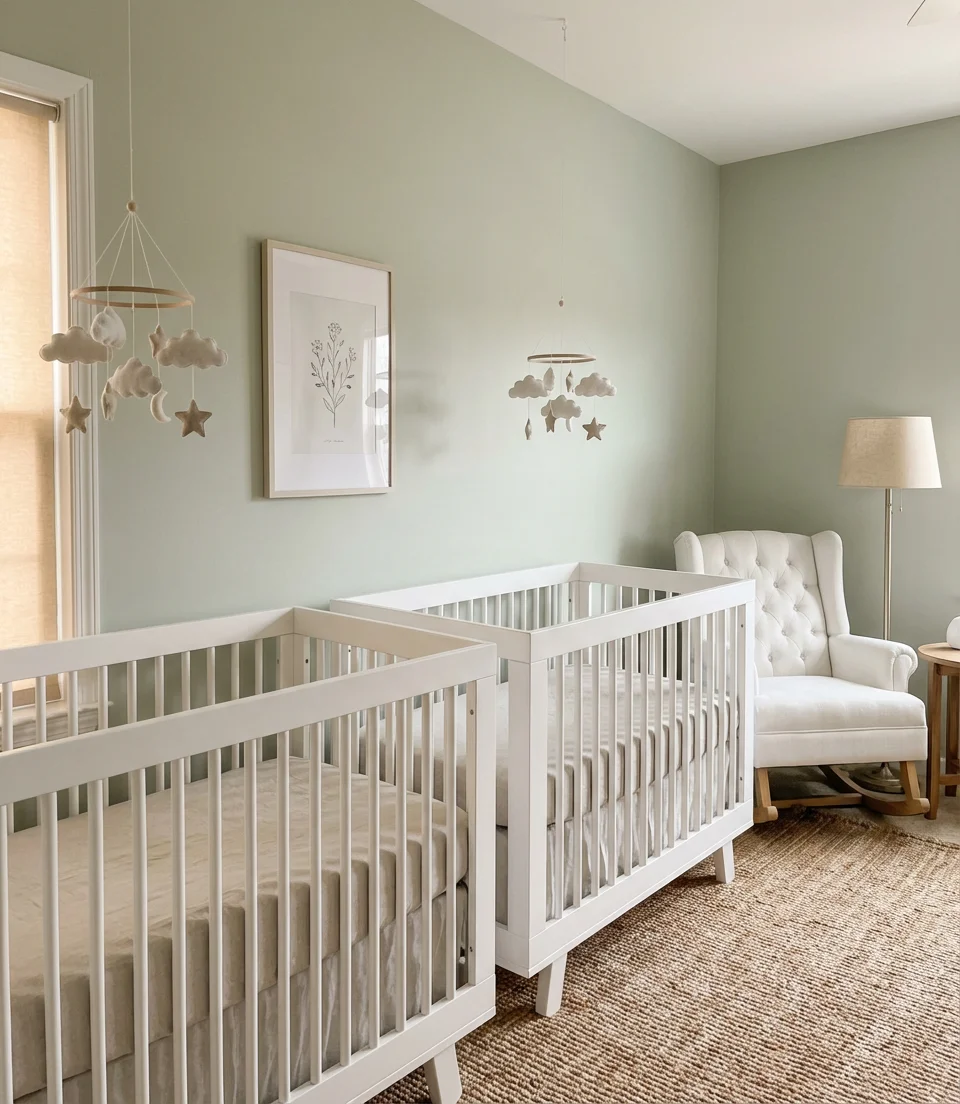 Baby Twin Nursery Setup 1