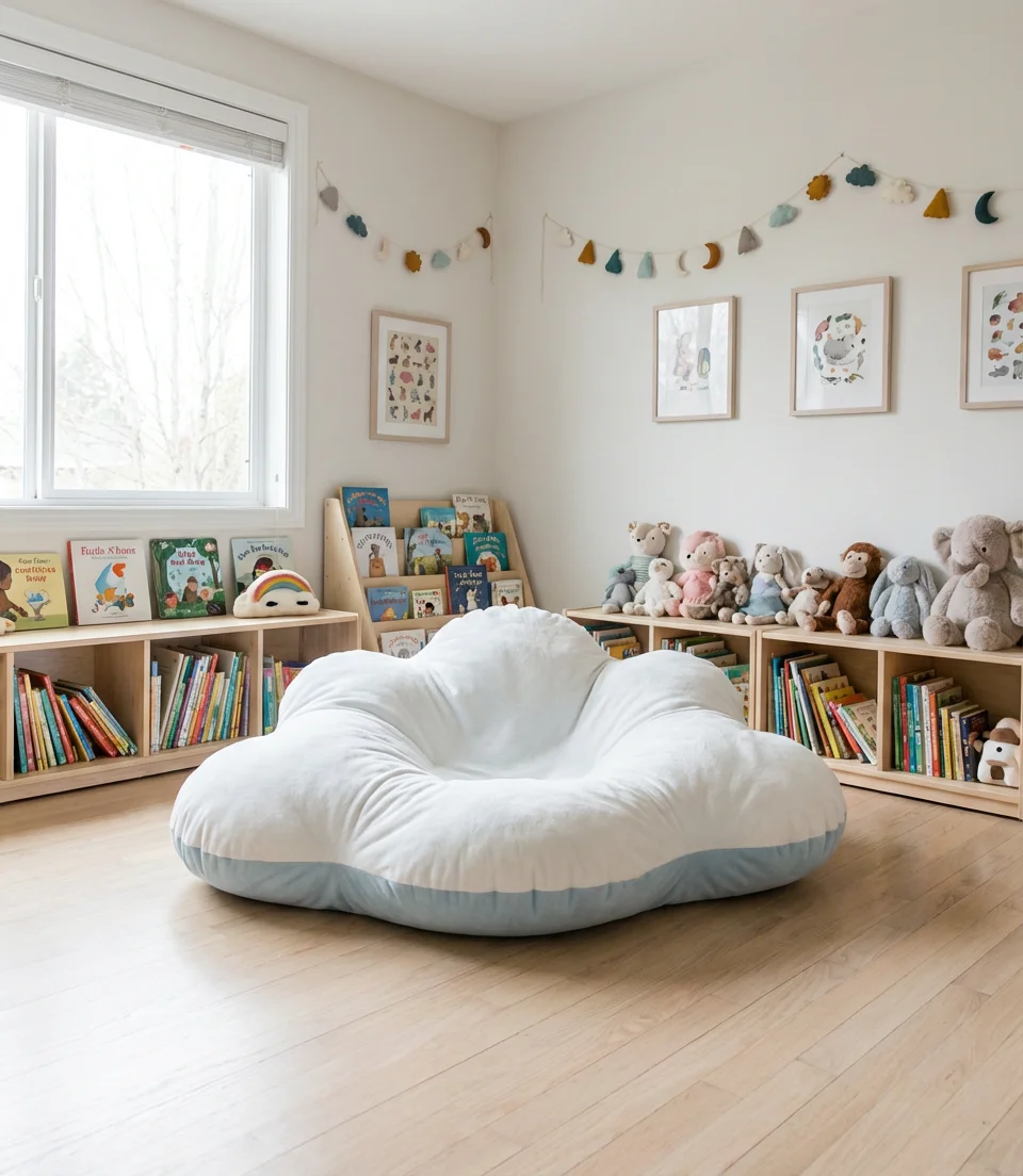 Bean Bag Chair for a Kids Bedroom with Fun Shapes and Colors 2