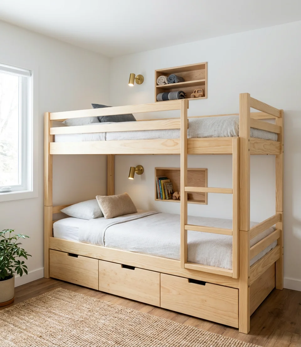 Beds for 3 Kids in One Room 1