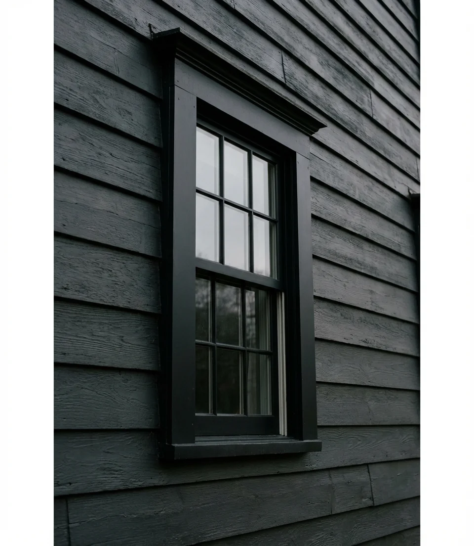 Best Dark Colors for a Farmhouse with Black Windows 2