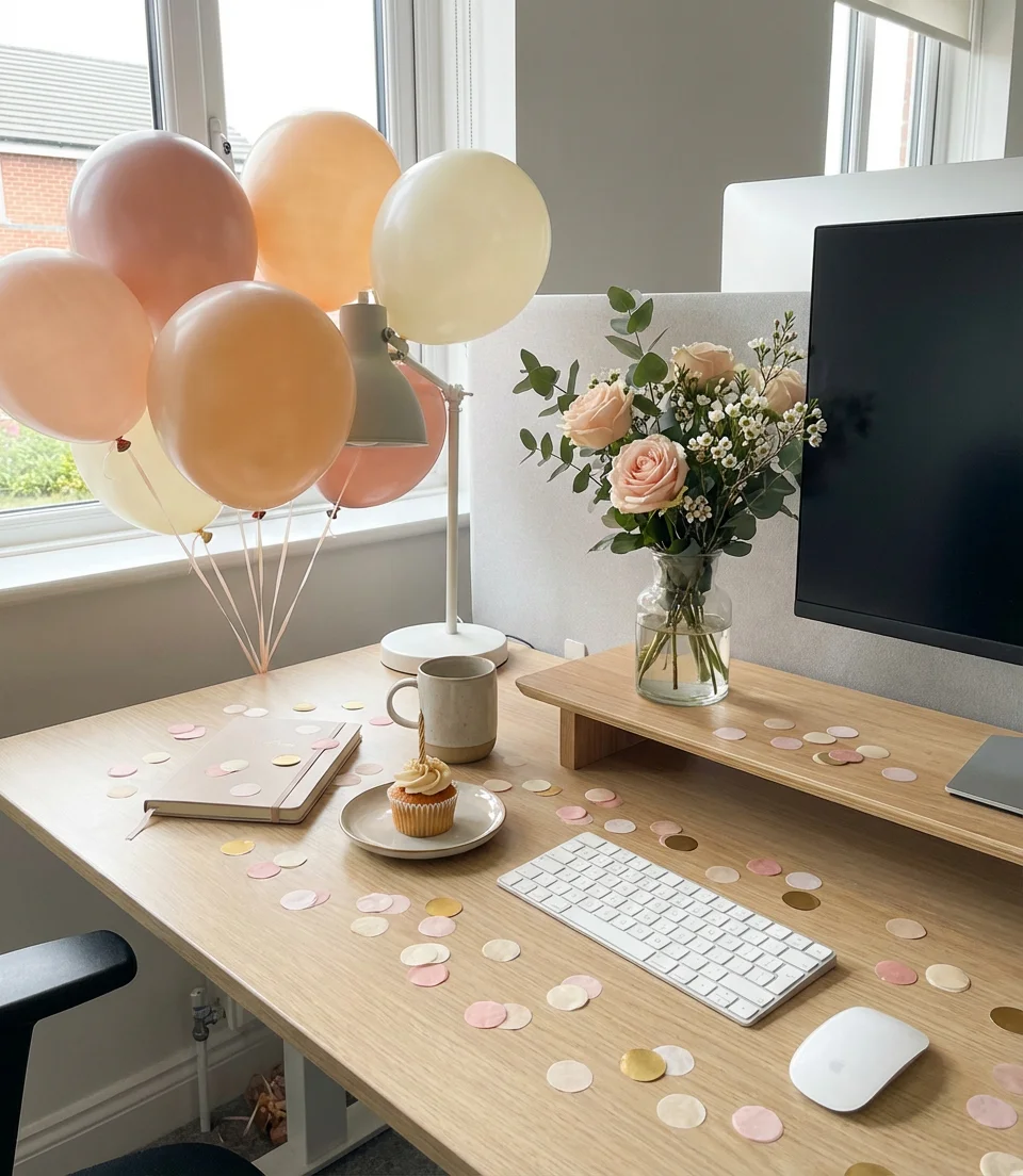 Birthday Decorations Ideas for the Office Desk 2